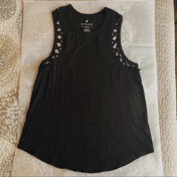 ⭐️AEO S&S Black Tank Top⭐️ - Picture 3 of 6